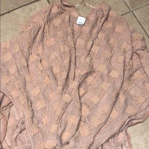 Flush pink Cardigan/Shawl
